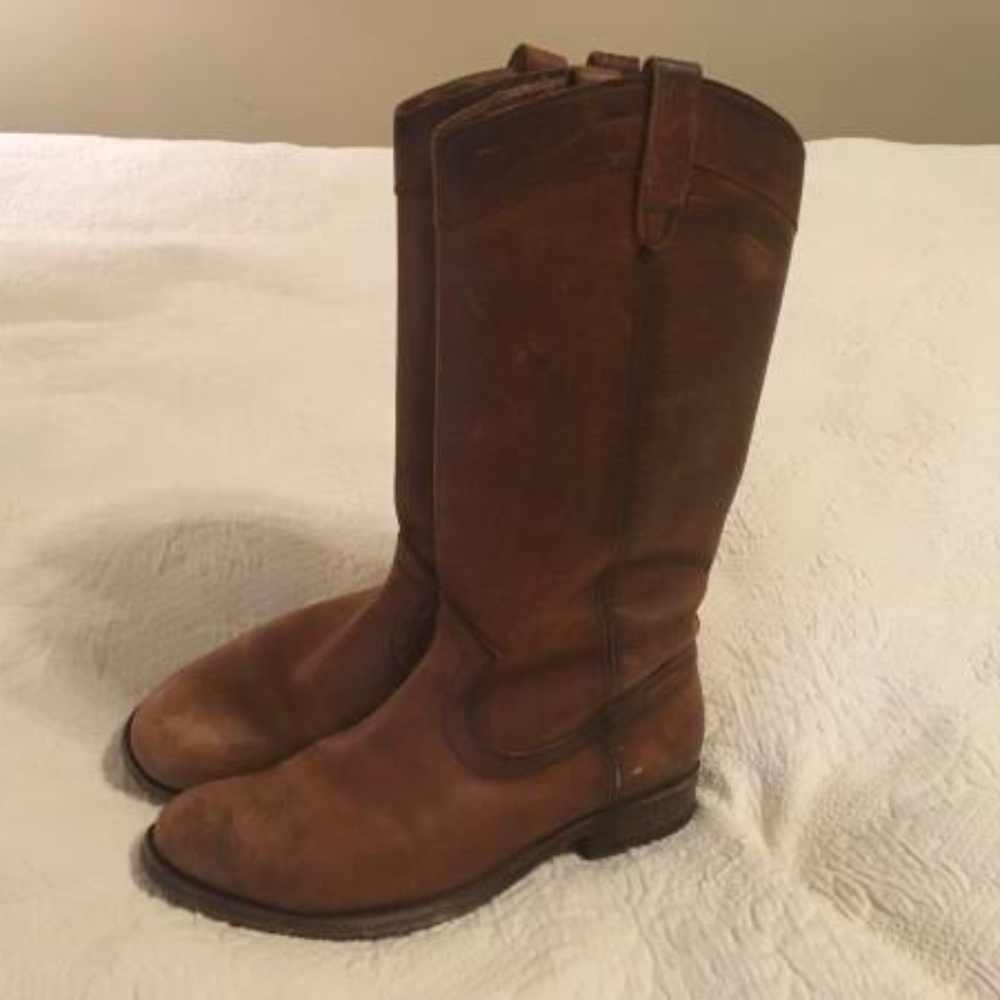 Frye Boots - Melissa mid-calf leather riding boots